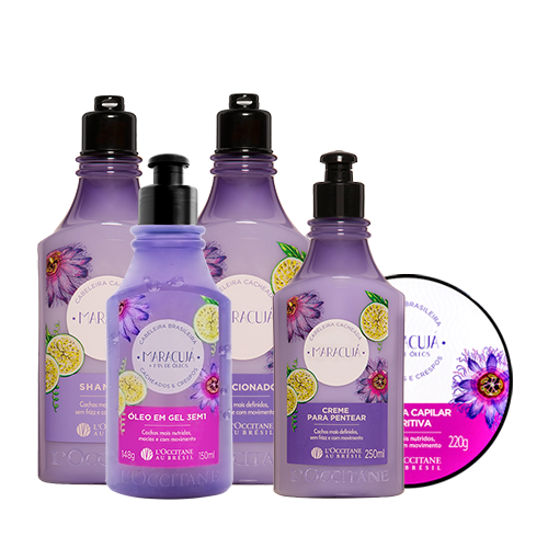 Rotina Cabeleira Shampoo, Condicionador, Máscara, Óleo e Creme para Pentear